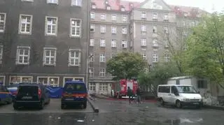 Akcja wypompowywania wody w Urzędzie Miasta w Szczecinie 
