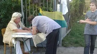 Akcja zbierania podpisów na ogródkach działkowych przy ul. Potockiej