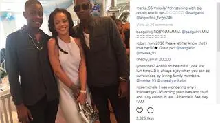 Alleyne także publikował zdjęcia z Rihanną