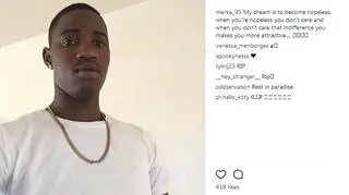 Alleyne udostępniał także swoje "selfie"