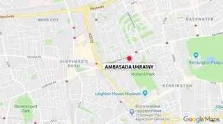 Ambasada Ukrainy znajduje się przy Holland Park, w zachodniej części Londynu