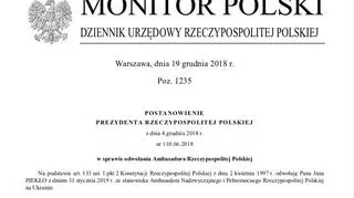 Ambasador RP na Ukrainie odwołany 