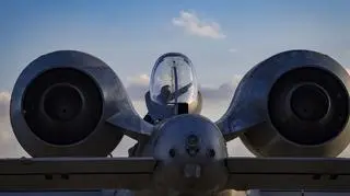 Amerykański samolot bliskiego wsparcia powietrznego A-10C Thunderbolt II w południowokoreańskiej bazie Osan