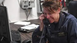 Andria Slough jest dowódcą USS Porter