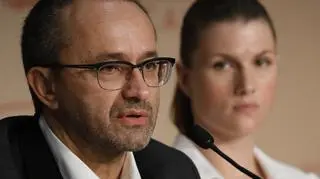 Andriej Zwiagincew na konferencji  po premierze swojego filmu