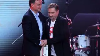 Andrzej Duda i Piotr Duda na koncercie "Solidarności"
