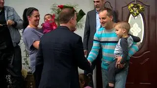 Andrzej Duda spotkał się z rodziną w Śmiechowicach
