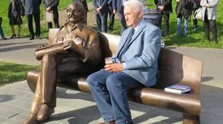 Andrzej Wituski na ławeczce Klemensa Mikuły