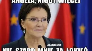 Angela, nigdy więcej nie szarp mnie za łokieć