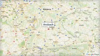 Ansbach leży na północy Bawarii