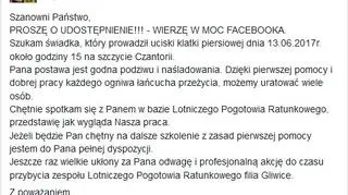 Apel lekarza na facebooku
