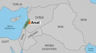 Arsal leży blisko pogranicza libańsko-syryjskiego, które z dwóch stron kontrolują Hezbollah i al-Nusra