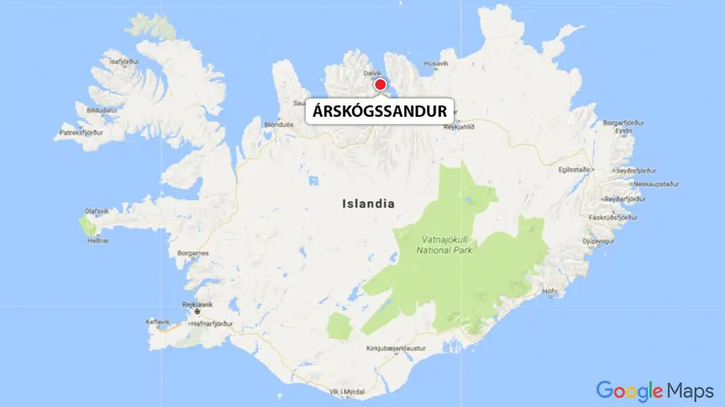 Arskoogssandur na Islandii