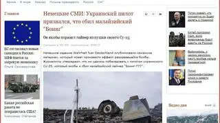 Artykuł na stronie tabloidu