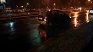 Auto, którym jechali napastnicy 