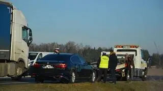 Auto SOP zderzyło się z samochodem dostawczym