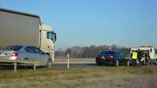 Auto SOP zderzyło się z samochodem dostawczym