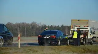 Auto SOP zderzyło się z samochodem dostawczym