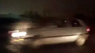 Auto sprawcy tuż przed kolizją