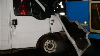 Auto zderzyło się z tramwajem linii nr 1