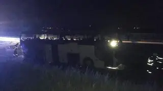 Autokar doszczętnie spłonął