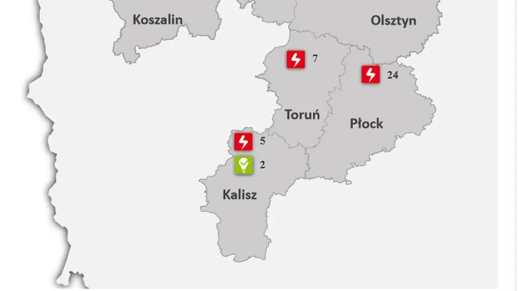 Awarie prądu na Pomorzu