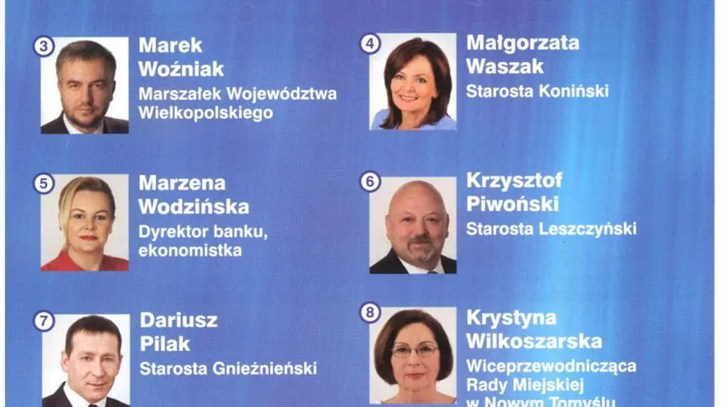 Awers ulotki PO
