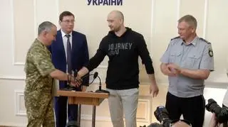 Babczenko wystąpił w środę na konferencji SBU 