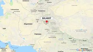 Balakot znajduje się przy granicy z Kaszmirem 