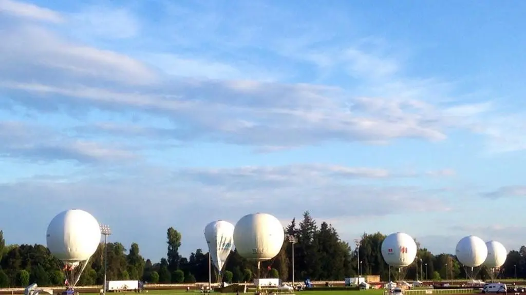 Balony przed startem
