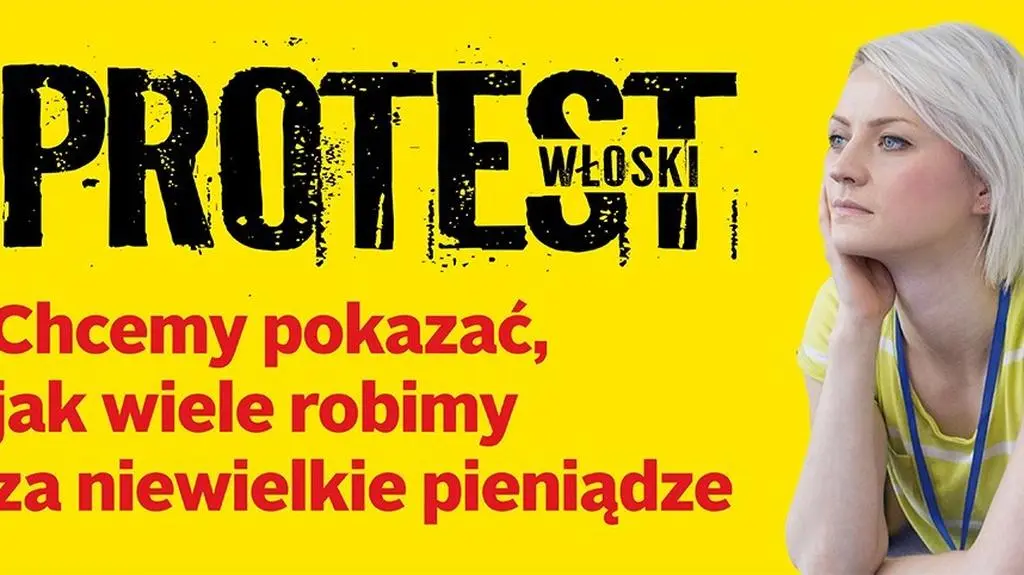 Baner protestacyjny ZNP