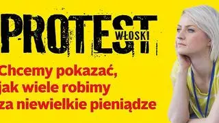 Baner protestacyjny ZNP