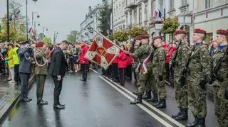 Bartłomiej Misiewicz podczas obchodów Święta 3 Maja