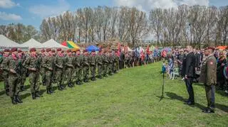 Bartłomiej Misiewicz podczas obchodów Święta 3 Maja