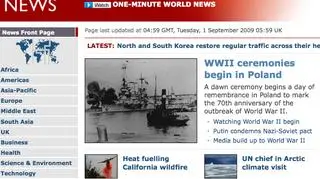 BBC poświęca rocznicy w Polsce główne miejsce w serwisie (news.bbc.co.uk)