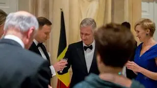 Belgijski Król Filip i Królowa Matylda wydali w Łazienkach przyjęcie na cześć Prezydenta RP Andrzeja Dudy i Małżonki Prezydenta RP Agaty Kornhauser-Dudy