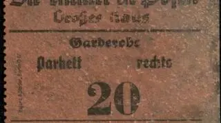 Bilet do garderoby w Die Theater in Posen, Großes Haus