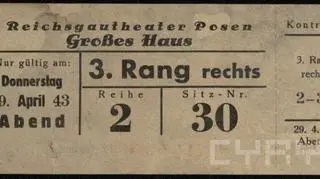 Bilet do Reichsgautheater Posen, Großes Haus