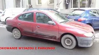 Blokowanie wyjazdu z parkingu
