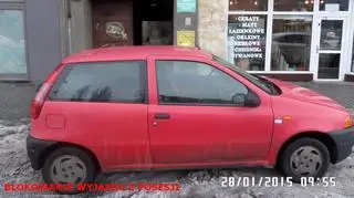 Blokowanie wyjazdu z posesji