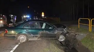 BMW uderzyło w przepust