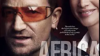 Bono pomaga Afryce, co docenił w specjlanym wydaniu "Vanity Fair" w 2007 roku; tu na okładce z Królową Jordanii Ranią