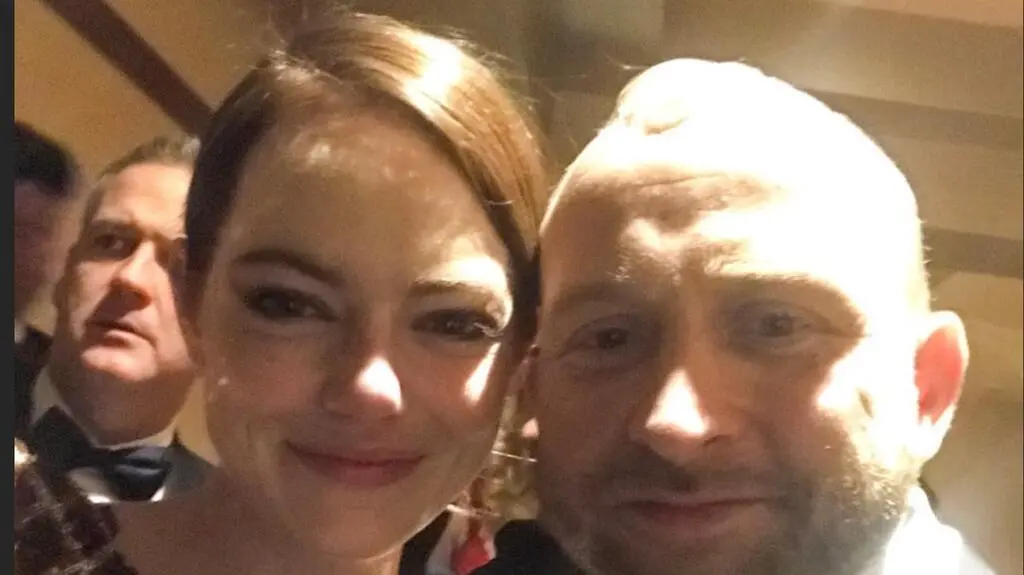 Borys Szyc i Emma Stone