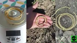 Bransolety rolnik znalazł na polu