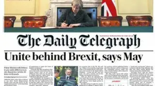 Brytyjska prasa o początku Brexitu