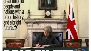 Brytyjska prasa o początku Brexitu