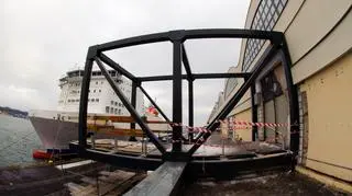 Budowa trapu wychodzącego z Magazynu Tranzytowego