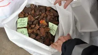Bursztyn był w workach 