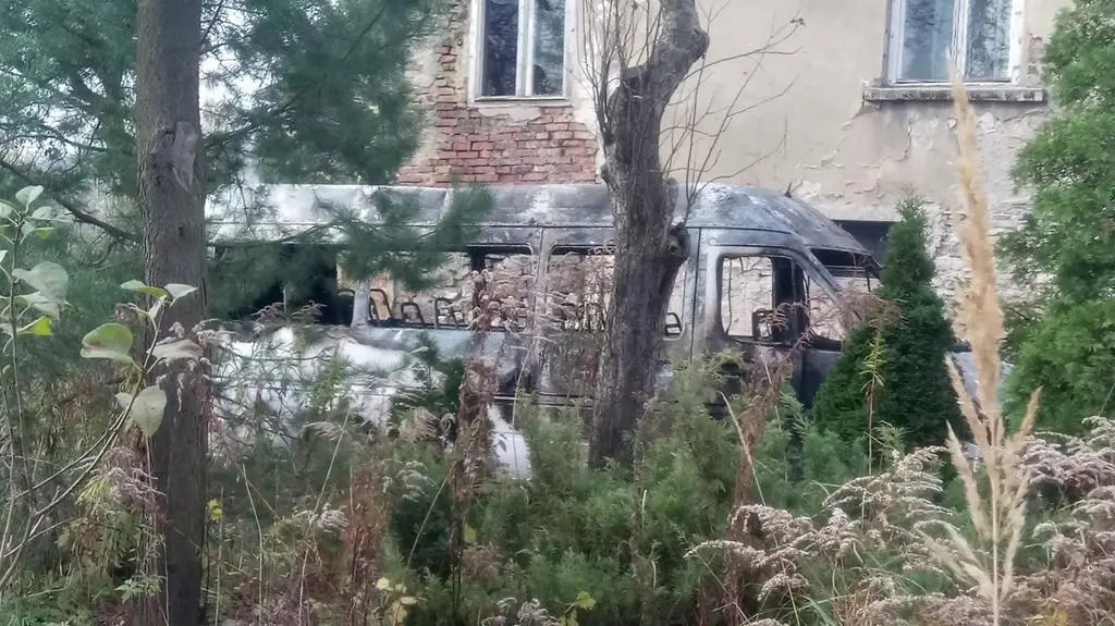 Bus spłonął doszczętnie
