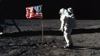 Buzz Aldrin na Księżycu